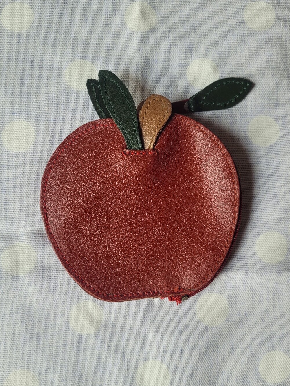 BOSS Leather Apple Coin Purse Fruit Pouch